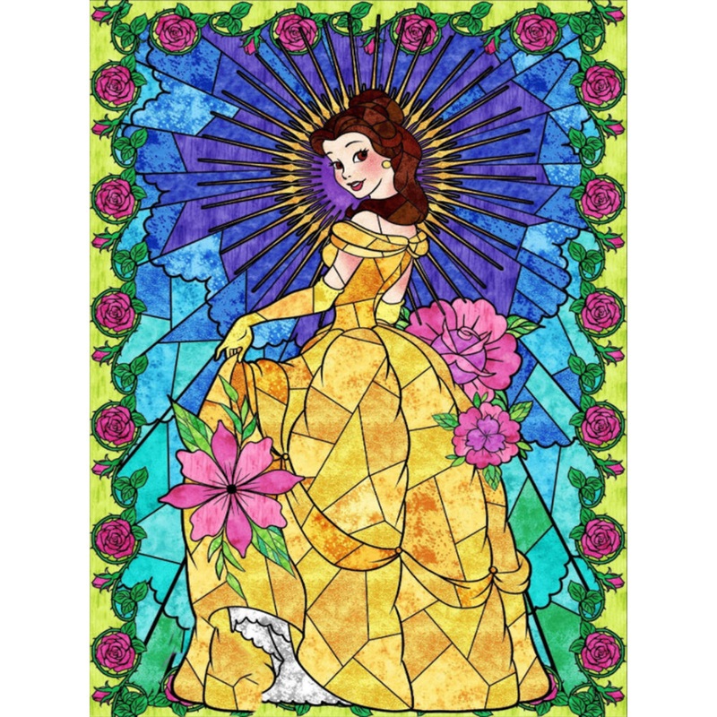 Princess Belle – Full Round Drill Diamond Painting 30*40CM
