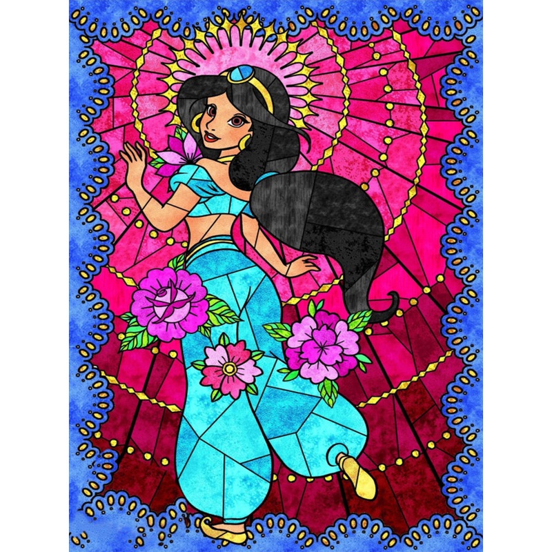 Princess Jasmine – Full Round Drill Diamond Painting 30*40CM
