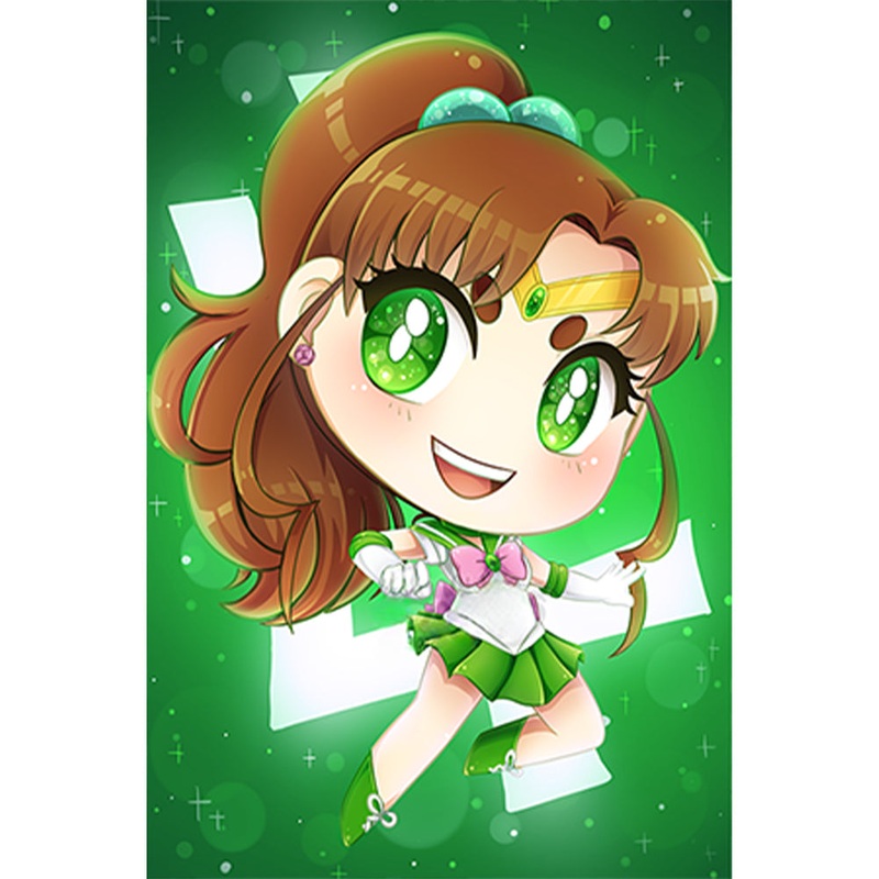 Sailor Moon Q Version – Full Round Drill Diamond Painting 30*45CM