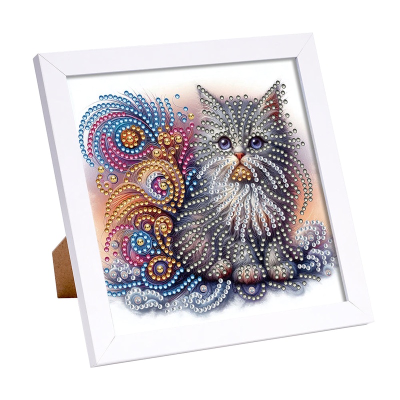 Cat – Special Shaped Drill Diamond Painting 18*18CM
