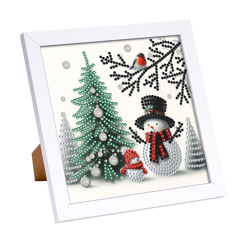 Christmas Snowman – Special Shaped Drill Diamond Painting 18*18CM