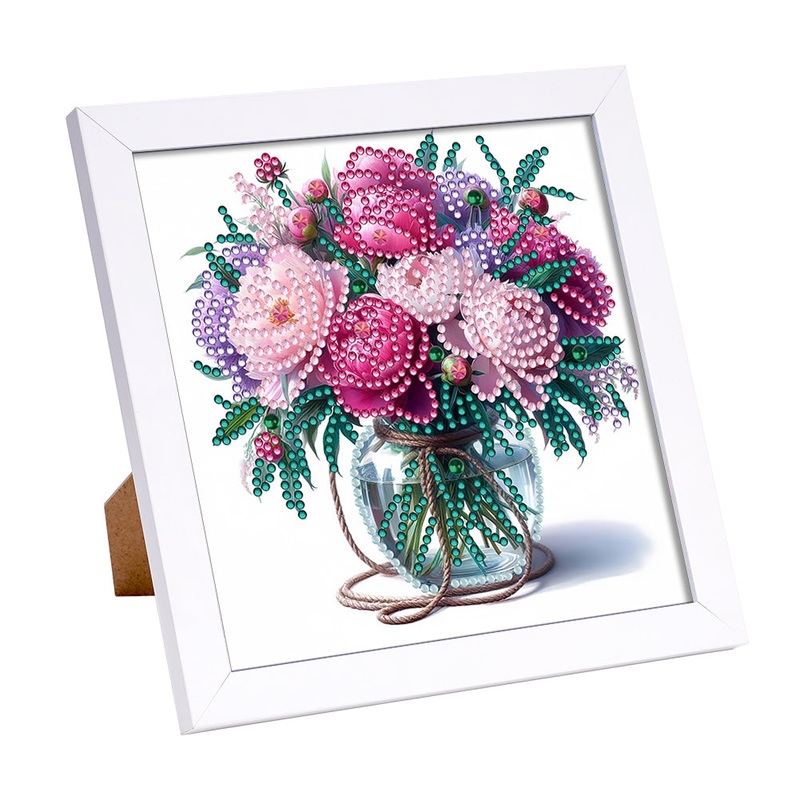 Flowers – Special Shaped Drill Diamond Painting 18*18CM