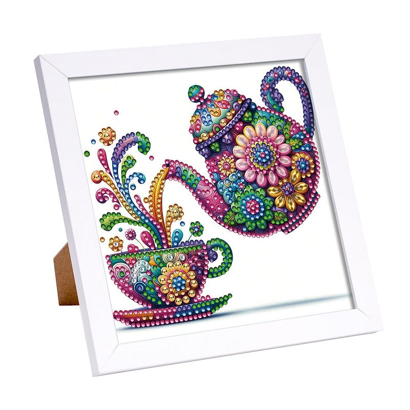 Mandala Teapot – Special Shaped Drill Diamond Painting 18*18CM