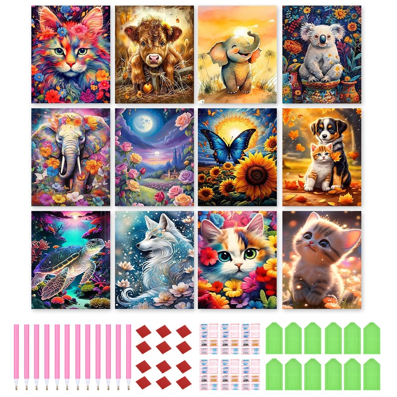 12Pcs Animals – 30*40CM