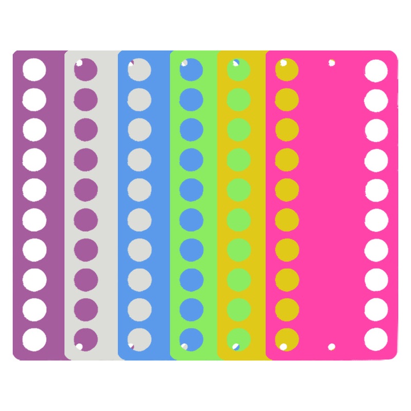 10PCS Sewing Thread Winding Plate Board 19.4x8cm (20 Round Holes)
