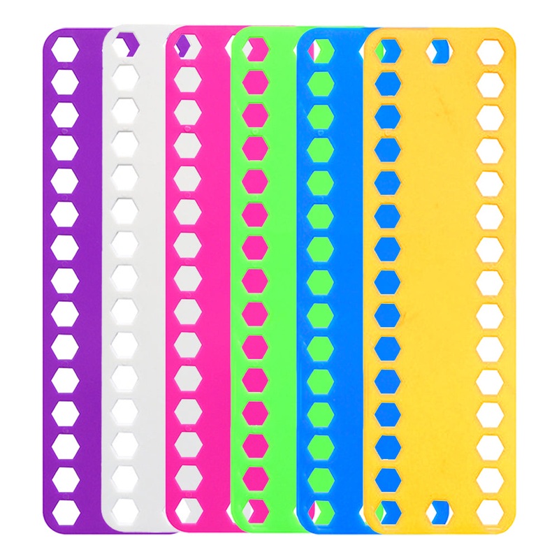 10PCS Sewing Thread Winding Plate Board 25×7.5cm (32 Hexagonal Holes)