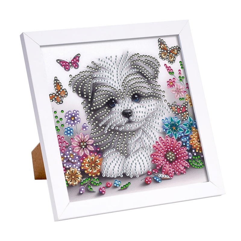 Dog – Special Shaped Drill Diamond Painting 18*18CM